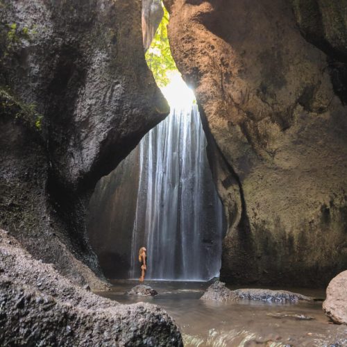 Tukad Cepung Waterfall Tour Professional Private Bali Driver Tour Guide Car Rental