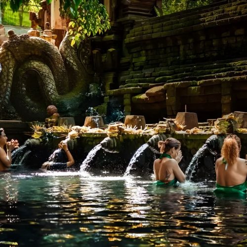 Volcano and Waterfall Adventure: Ubud Art Village, Waterfall, Kintamani, & Tirta Empul Temple